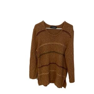 Patterned Brown Sweater by Dinovaliano made in Germany 🇩🇪